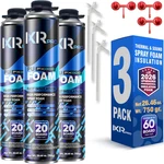 Spray Foam Insulation Can (3 26.46 Oz. / 750 G) Expanding Sealant, Closed. Fixed Price $63.50.