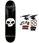 Zero Skateboard Complete Single Skull Logo Black/white 8.125". Fixed Price $109.95.