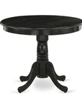 East West Furniture Antique Black Dining Room Table - Round Kitchen Top. Fixed Price $150.00.