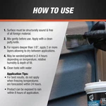 Weatherproof Patching Compound, White, 16 Oz (7079818740). Fixed Price $24.16.