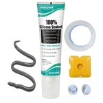 Shieldom Silicone Sealant Adhesive Caulk With Finishing Tool Grey. Fixed Price $26.17.