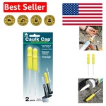 Ccy Tube Sealers: 2-PACK With Built-in Pin For Fresh Caulking Every Time. Fixed Price $9.99.