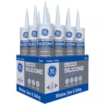 GE012 Clear All Purpose Waterproof Silicone Sealant 10.1 Oz. (pack 12). Fixed Price $89.28.