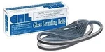 Crl 3/8" 21" 80X Grit Glass Grinding Belts For Portable Sanders - 20/BOX. Fixed Price $45.00.