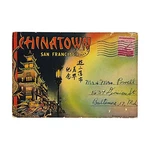 San Francisco Chinatown Ca 18 Double-sided Color Views Folder Posted 1944. Fixed Price $6.00.