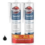 Kraken Bond Aquarium 100% Silicone Sealant, 10.1OZ 2 Pack - Black. Fixed Price $20.99.