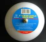 8" Westinghouse 81494 Clip-on Acrylic White Dome Shade 4"H Factory Sealed Nos. Fixed Price $14.95.