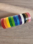 Rainbow Masking Tape Bulk 12 Rolls 1/2 Inch X 90 Colored For Arts Crafts. Fixed Price $13.87.