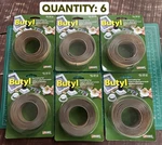 6-PACK Lifesafe Butyl Marine Grade Water Sealing Caulking Tape Roll 3/4" X 4'. Fixed Price $46.31.