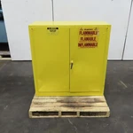 Justrite 25300 Gallon Flammable Liquid Storage Cabinet Shelf 44" 43" X18". Fixed Price $512.84.
