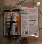 3 Kits - Dap Kwickseal Grout Recolor Colors: 2 White & 1 Almond. Fixed Price $39.95.