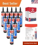 12 Window & Door Siliconized Acrylic Caulk Black, 10.1 Oz, Case Of. Fixed Price $71.99.