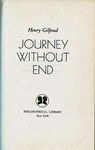 Journey Without End, Henry Guilfond, 1958, 1ST, Religious Poet. H/c. Fixed Price $7.25.