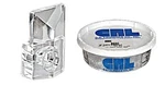 1/8" Square Beveled Clear Plastic Mirror Clip Pack Of 100 By Laurence. Fixed Price $25.00.