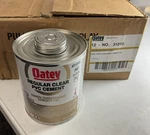 Lot Of 12 Oatey 32 Oz Regular Clear Pvc Pipe Fitting Cement - 31015 New. Fixed Price $189.95.