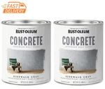 Concrete Interior Wall Paint 2-PACK, Quart Size, Sidewalk Color, 0.25 Gallon. Fixed Price $101.99.