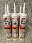 3M Cp 25WB+ Fire Barrier Caulk - 10.1OZ Lot Of 6. Fixed Price $49.99.