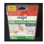 Magic Peel & Stick Caulk Tub Wall, White Wide 1-5/8 In X 11 Ft. Fixed Price $10.70.