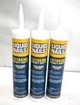 Lot Of 3 Liquid Nails Extreme Heavy Duty Construction Adhesive 10 Oz Cartridges. Fixed Price $17.99.