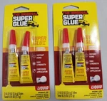2 Pack The Original Super Glue Liquid Tubes For Metal Wood Rubber And Plastic. Fixed Price $12.95.