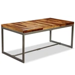 Dining Table Kitchen Wooden Dinner Solid Acacia And Steel Vidaxl. Fixed Price $171.99.