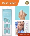Kiss Color Press-on Nails, Gel Kit, Purefit Technology, Short Length, M.... Fixed Price $13.49.