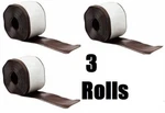 (3) Rolls 93161 4" X 20' Satin Brown Vinyl Self Stick Wall Base Cove Moulding. Fixed Price $121.89.