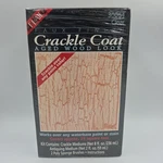Plaid Enterprises, Inc. 1994 Clear Faux Finish Crackle Coat Ages Wood Kit (new). Fixed Price $10.00.
