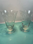 W.j. Hughes Cornflower Depression Elegant Glass 16 Panel Optic Tumblers, Dessert. Fixed Price $7.20.