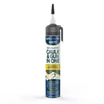 6.5 Oz. Caulk And Gun IN-1 White Silicone Sealant. Fixed Price $24.69.
