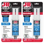 J-b Marineweld Syringe 2-PACK, White, Uv Resistant, 25ML. Fixed Price $22.92.