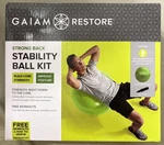 Gaiam Restore Strong Back Stability Ball Kit New In Sealed Box With Pump. Fixed Price $8.99.