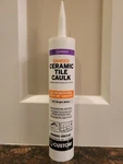 Custom Sanded Ceramic Tile Silicnized Caulk Bright White Color Use For Tubs,sink. Fixed Price $18.99.