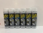 6 Pack Flex White 14OZ Aerosol Liquid Rubber Sealant Coating Sealing Cracks. Fixed Price $79.99.