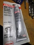 Loctite Slow Dry Flexible Cure Gasket Sealant, 3 Oz, Black. Fixed Price $12.00.