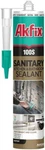 Akfix 100S Clear Silicone Sanitary Sealant Bathroom & Kitchen - 10.1 Fl Oz. Fixed Price $14.00.