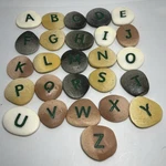 Yellow Door YD-9 Uppercase Alphabet Learning Pebbles For Kids, Kindergarten. Fixed Price $28.00.
